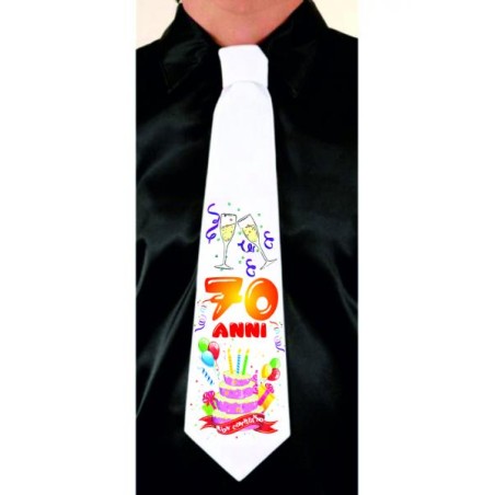 Cravatte con stampa (happy birthday 70 anni)