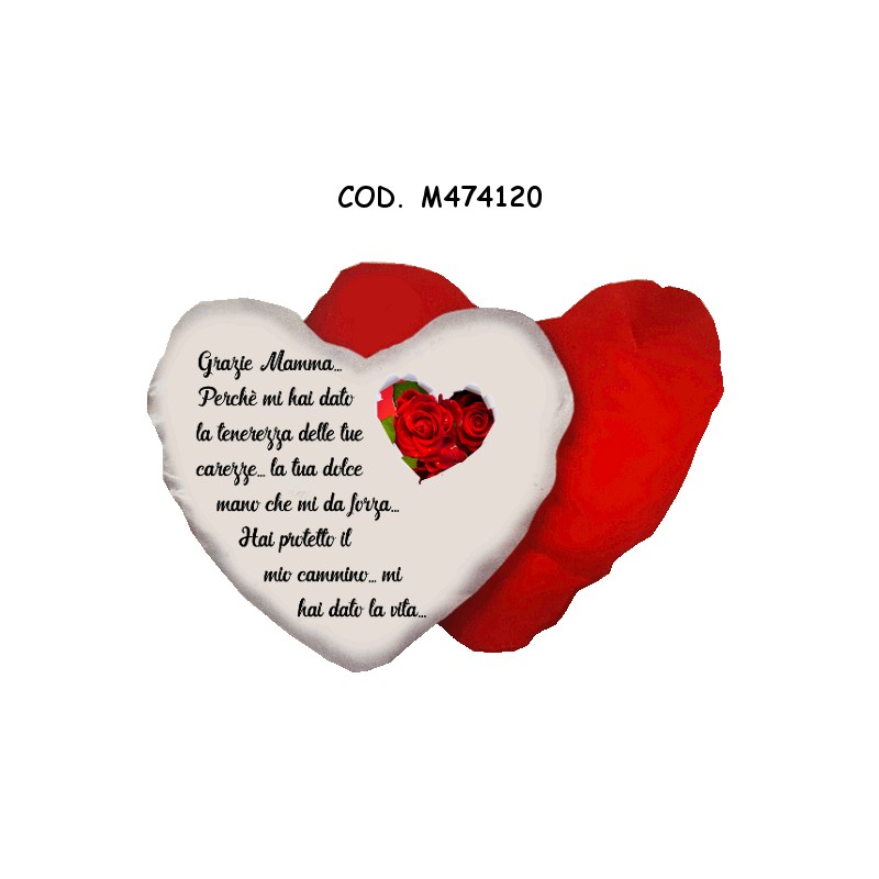 Cuscini a cuore ( Grazie mamma)