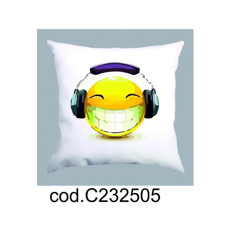 Cuscini smile (emotion music cm 40x40 in poliestere)