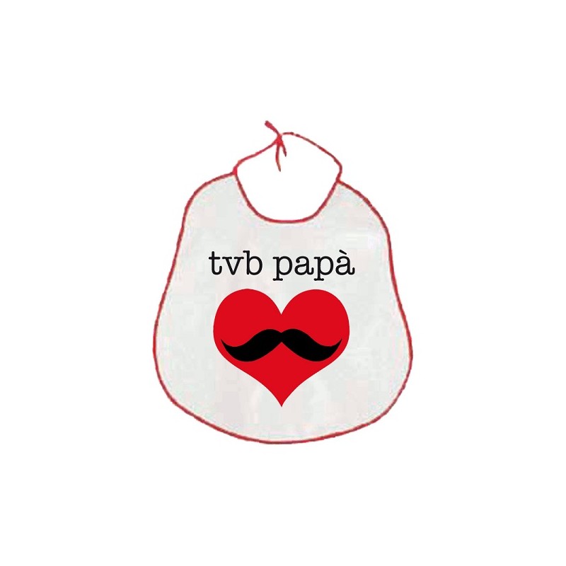Bavaglione 40x38cm Tvb papà