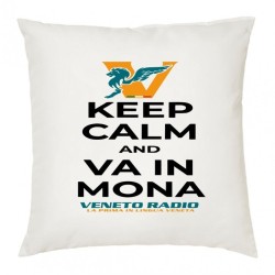 cuscino 40x40 scritta logo veneto radio keep calm and va in mona