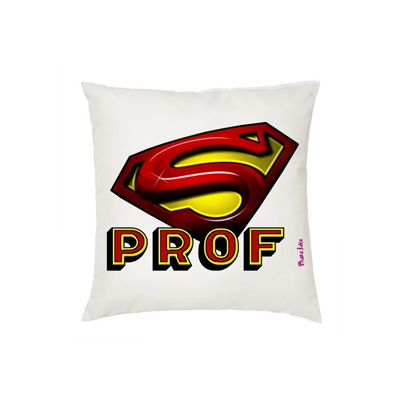 Cuscino 40x40cm in Poliestere con scritta Prof