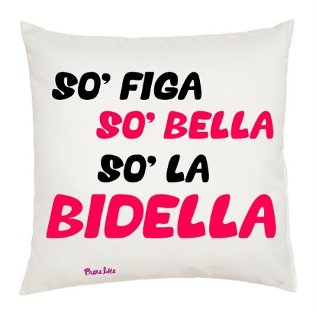 Cuscino 40x40cm in poliestrere con scritta Bidella
