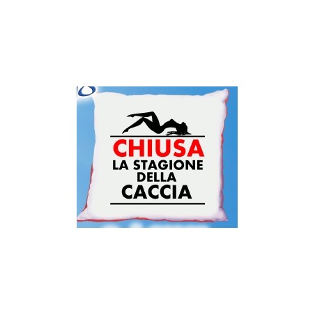 Cuscino cm40x40 Chiusa la stagione della caccia