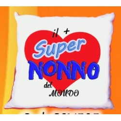 Cuscino cm40x40 Il + super nonno del mondo