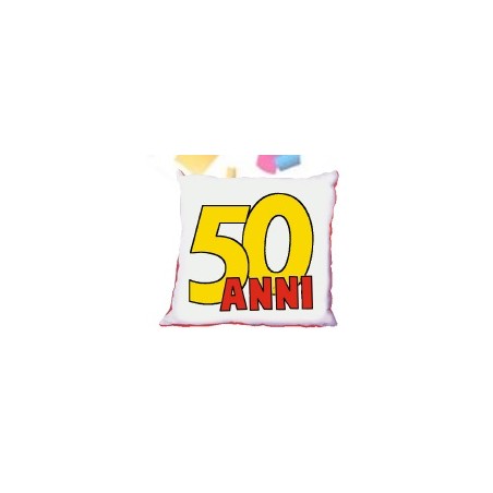 cuscino compleanni 50 anni