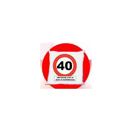 cuscino compleanno 40 anni