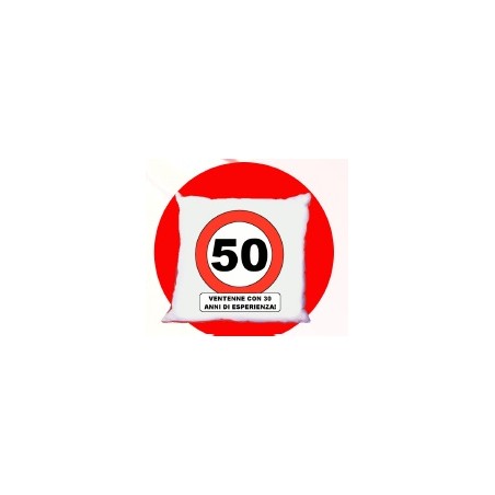 cuscino compleanno 50 anni