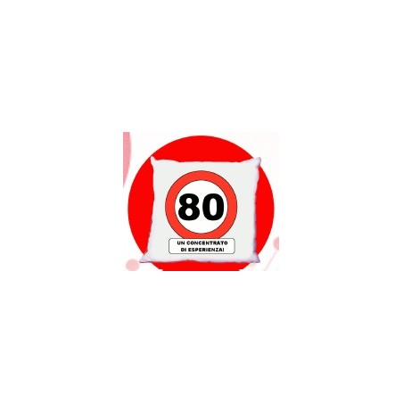 cuscino compleanno 80 anni