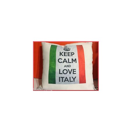 CUSCINO I LOVE ITALIA 40X40 CIRCA BIANCO