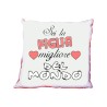 cuscino personalizzato figli cm40x40 "Sei la figlia migliore del mondo"