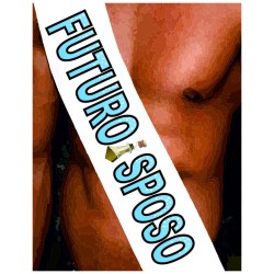 F224017 FASCIA IN POLIESTERE FUTURO SPOSO