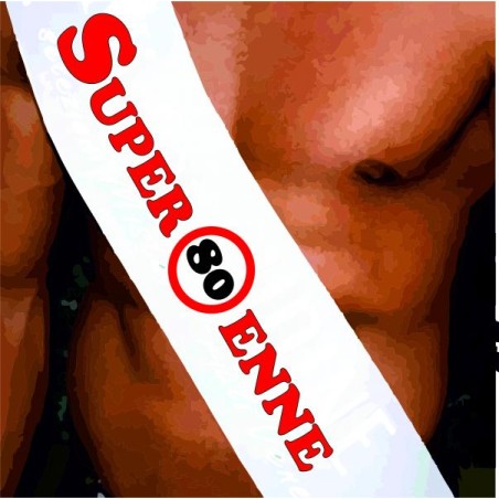 Fasce miss - mister personalizzate (super 80 enne)